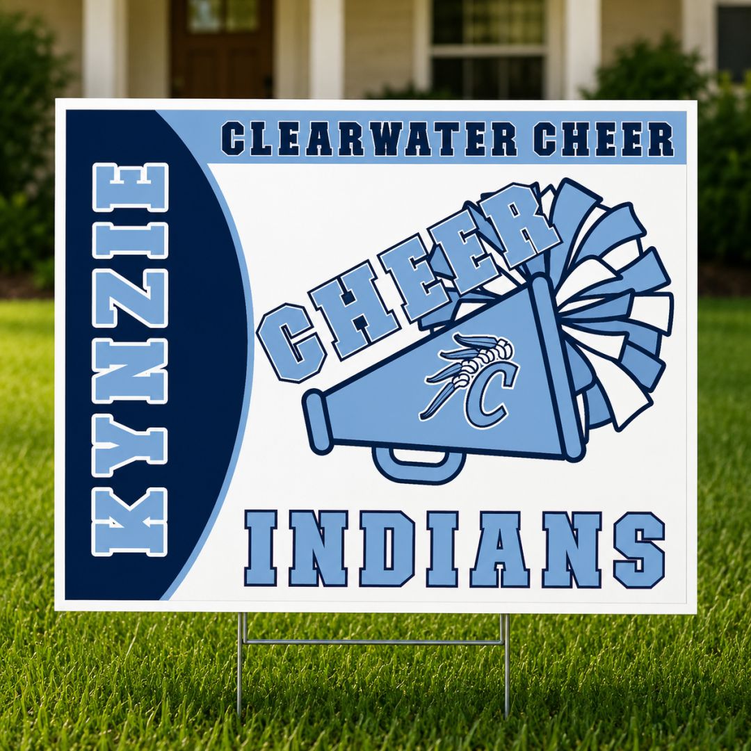 Clearwater -- Cheer -- Yard Sign