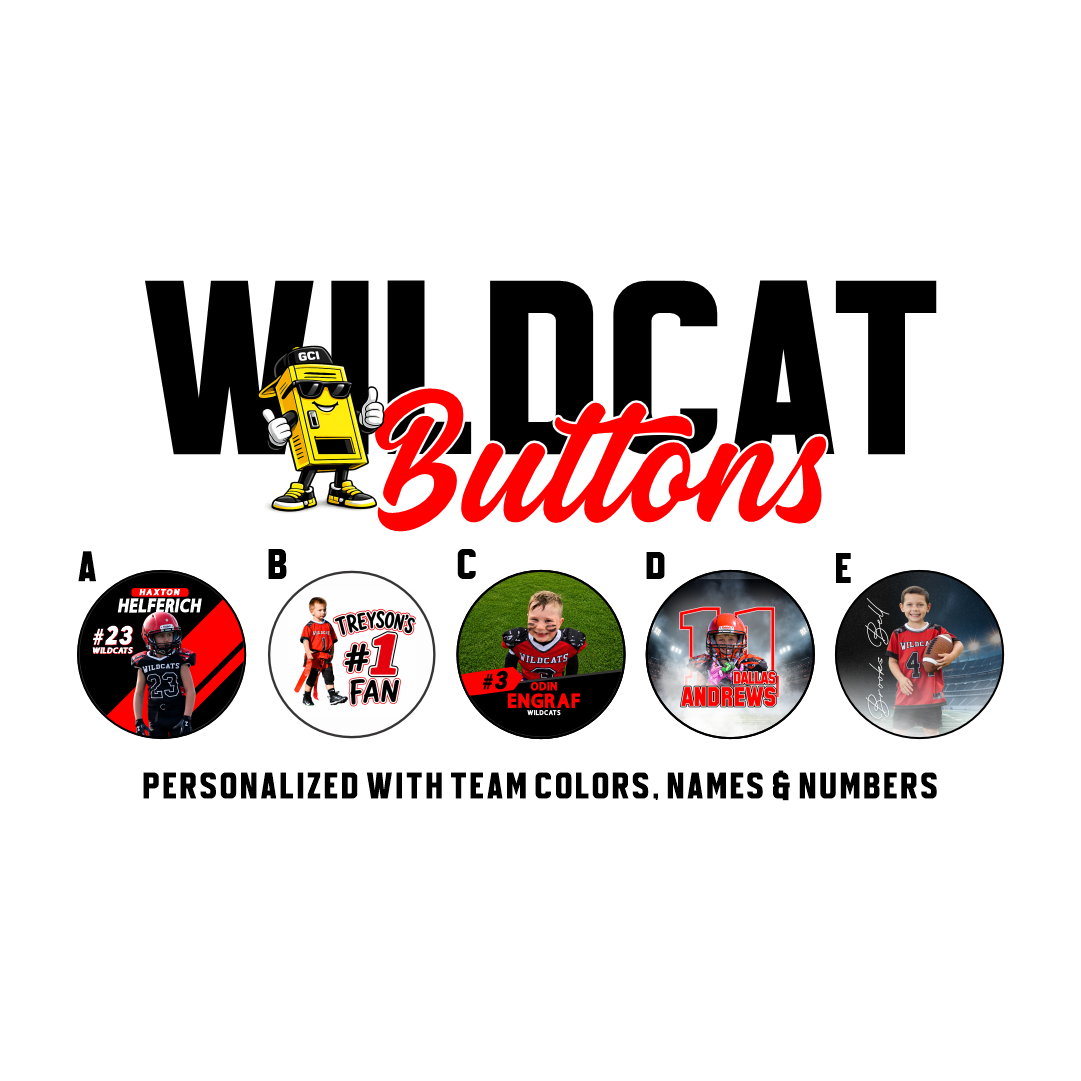 El Dorado Jr Wildcats Football Photo Buttons