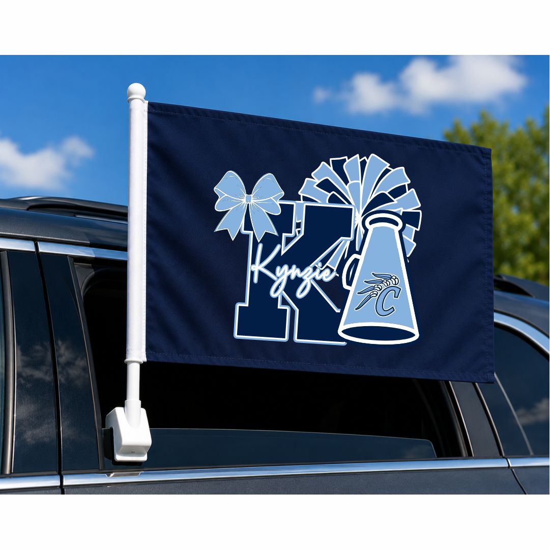 Clearwater -- Cheer -- Personalized Car Flag