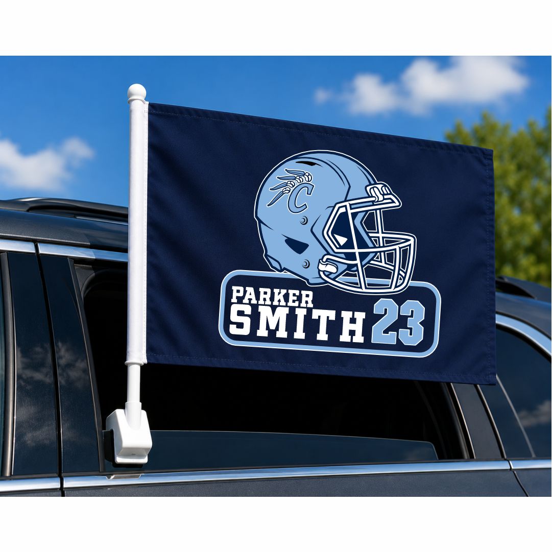 Clearwater -- Football -- Personalized Car Flag