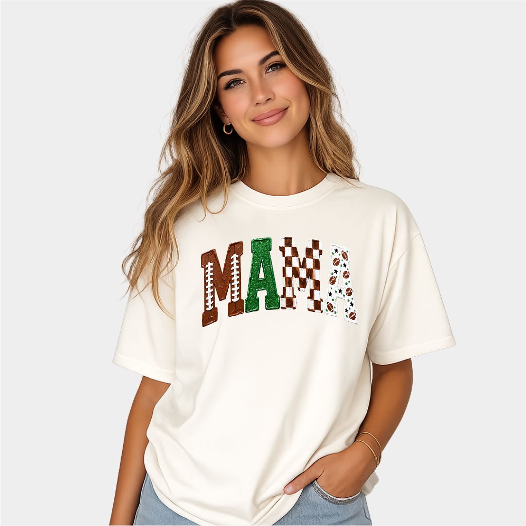 Painted Football Mama